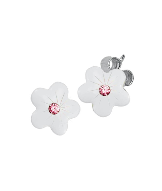 Scout Ohrstecker 262160100 Blume weiß Silber 925