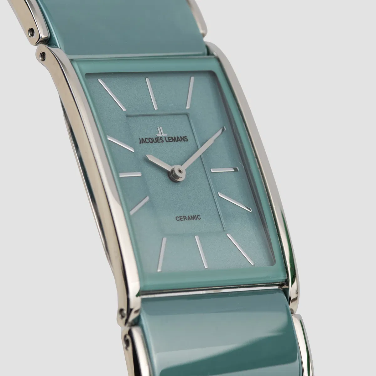 Jacques Lemans Damen Armbanduhr Dublin 1-2214E Edelstahl IP Gold Keramik türkis