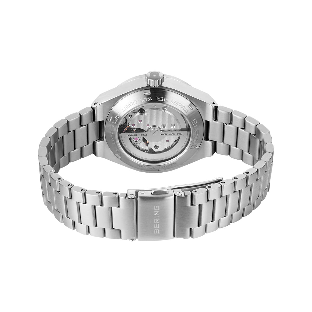 Bering Damen Armbanduhr 19435-Charity Automatik Edelstahl matt