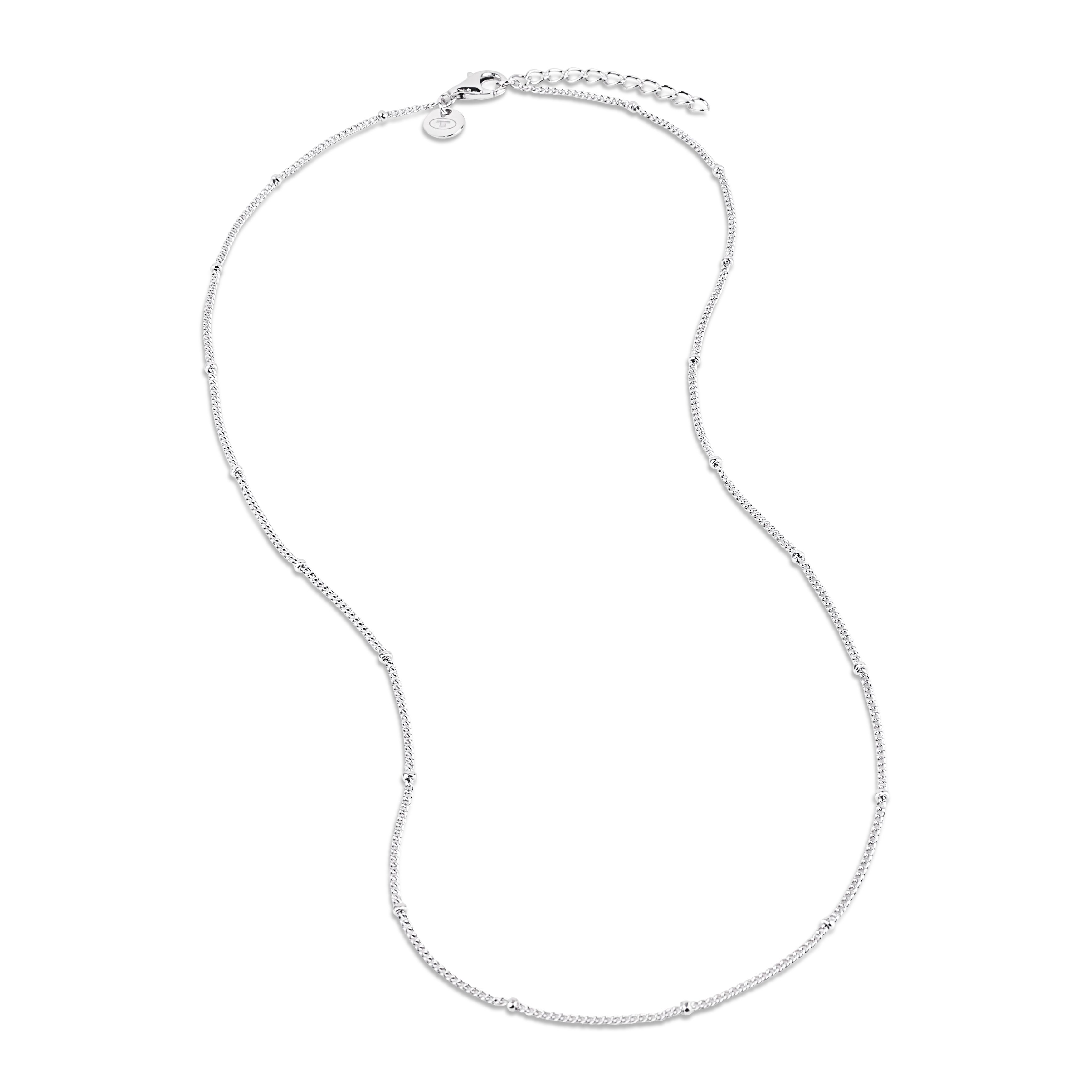 Tom Tailor Damen Halskette 2101256 Silber 925 Panzergliederung mit kleinen Kugeln