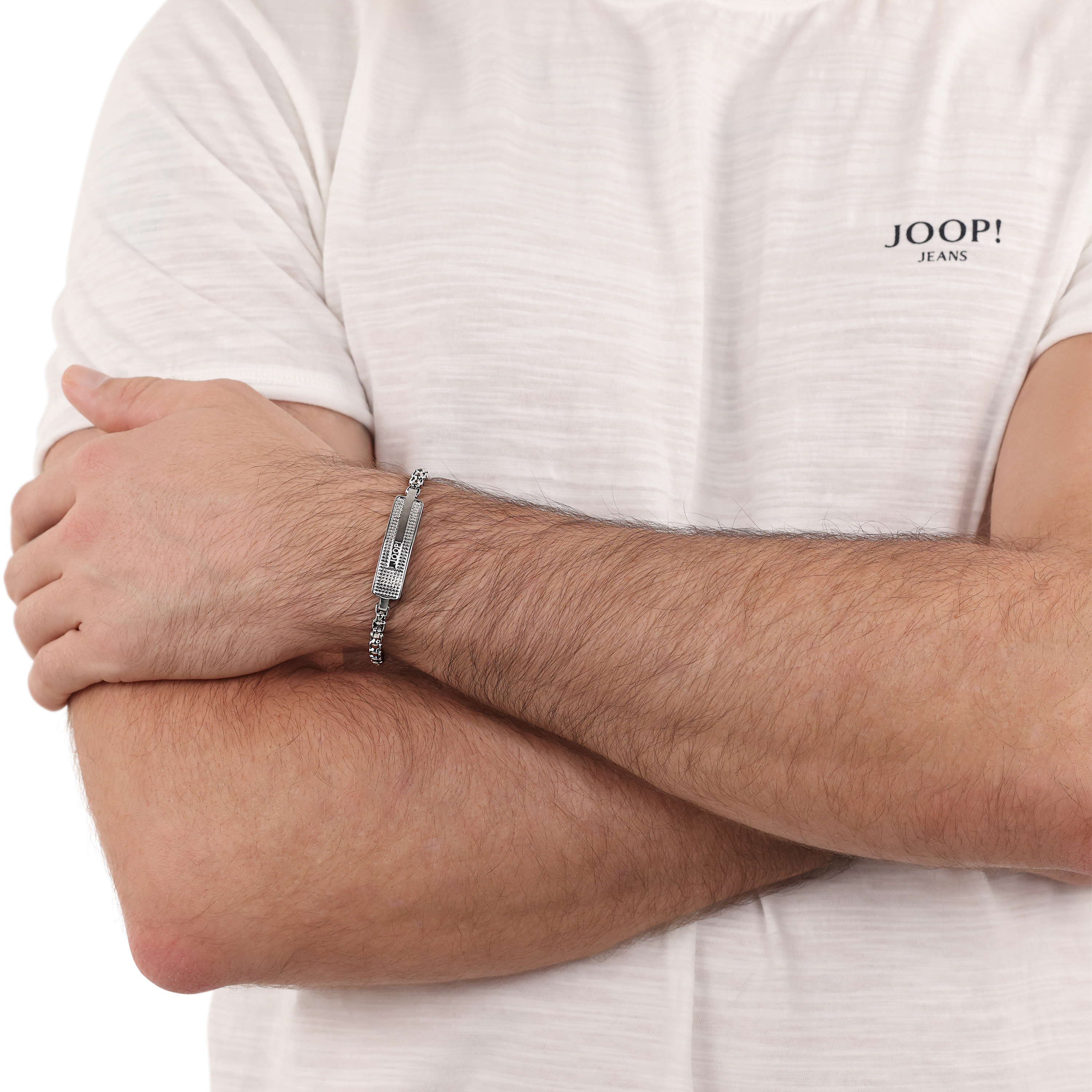 Joop! Herren Identarmband 2039795 Edelstahl 