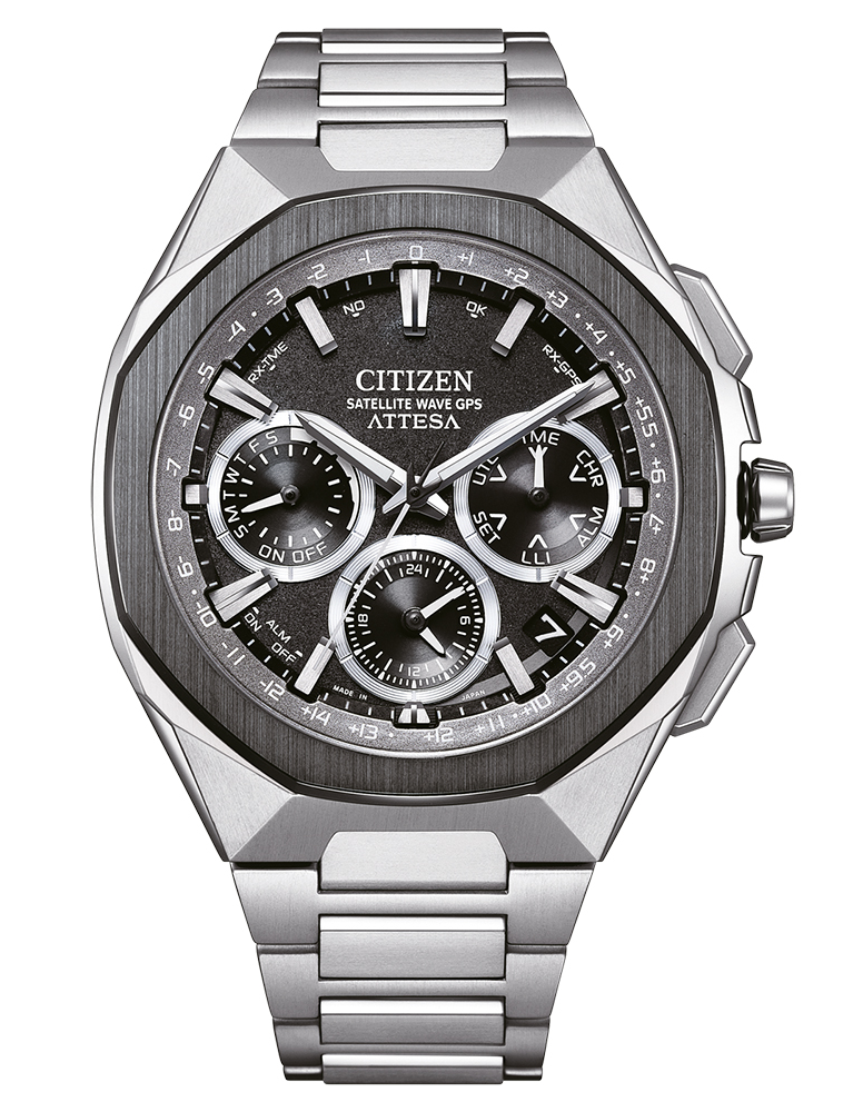 Citizen Herren Armbanduhr Attesa CC4104-53E Eco-Drive Satellite Wave GPS 