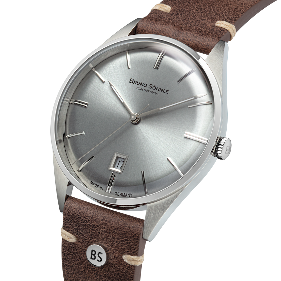 Bruno Söhnle Herren Armbanduhr Merano 17-13232-241 Lederband mokkabraun