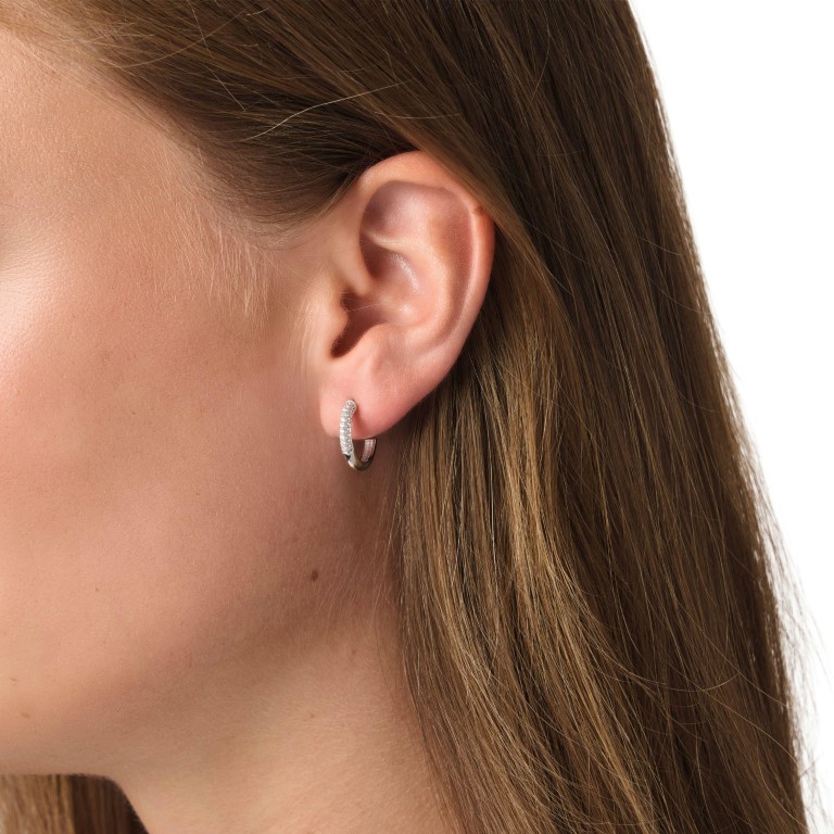 Tom Tailor Damen Halbcreolen 2101816 Silber 925 Zirkonia