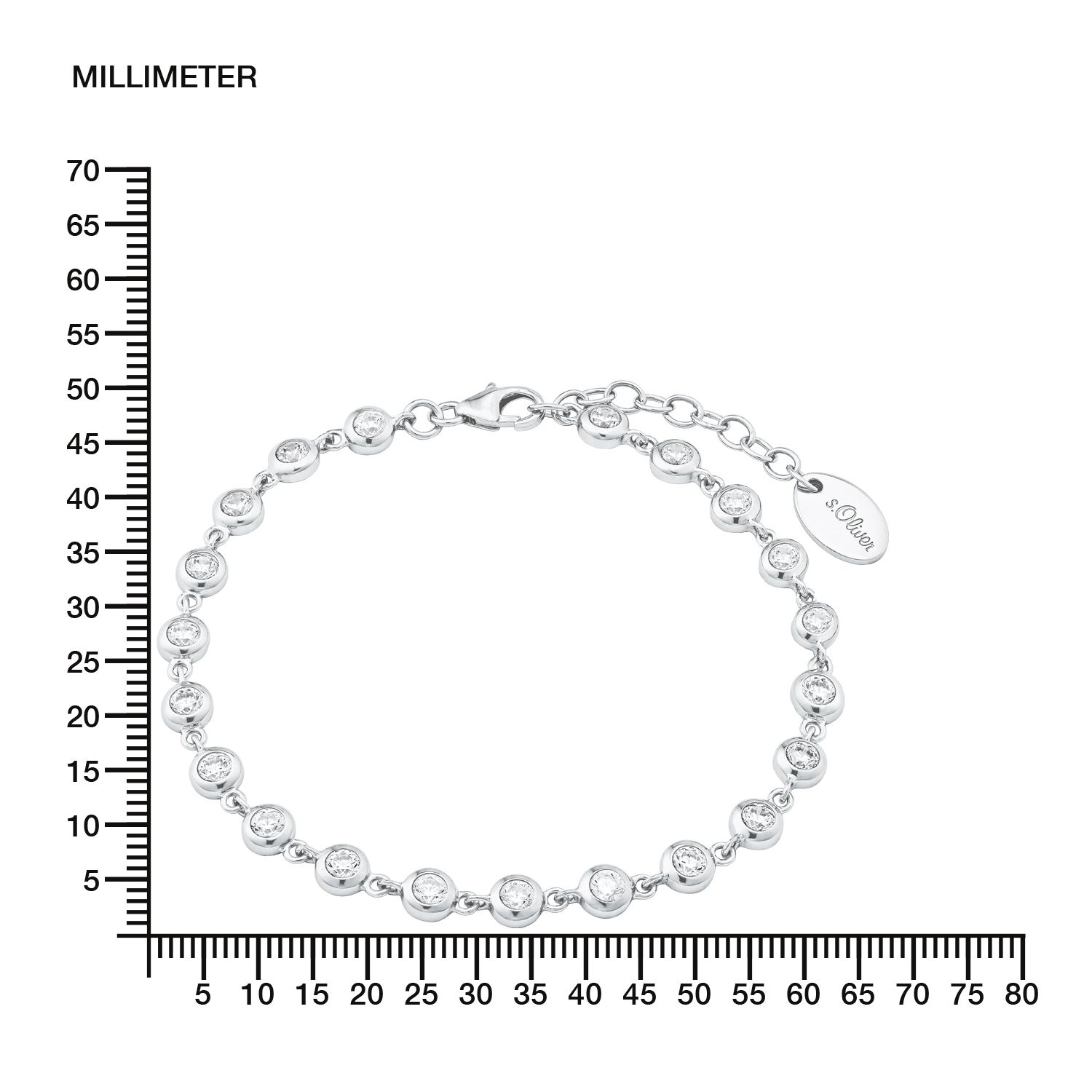 s.Oliver Damen Armband 2024229 Silber 925 Zirkonia