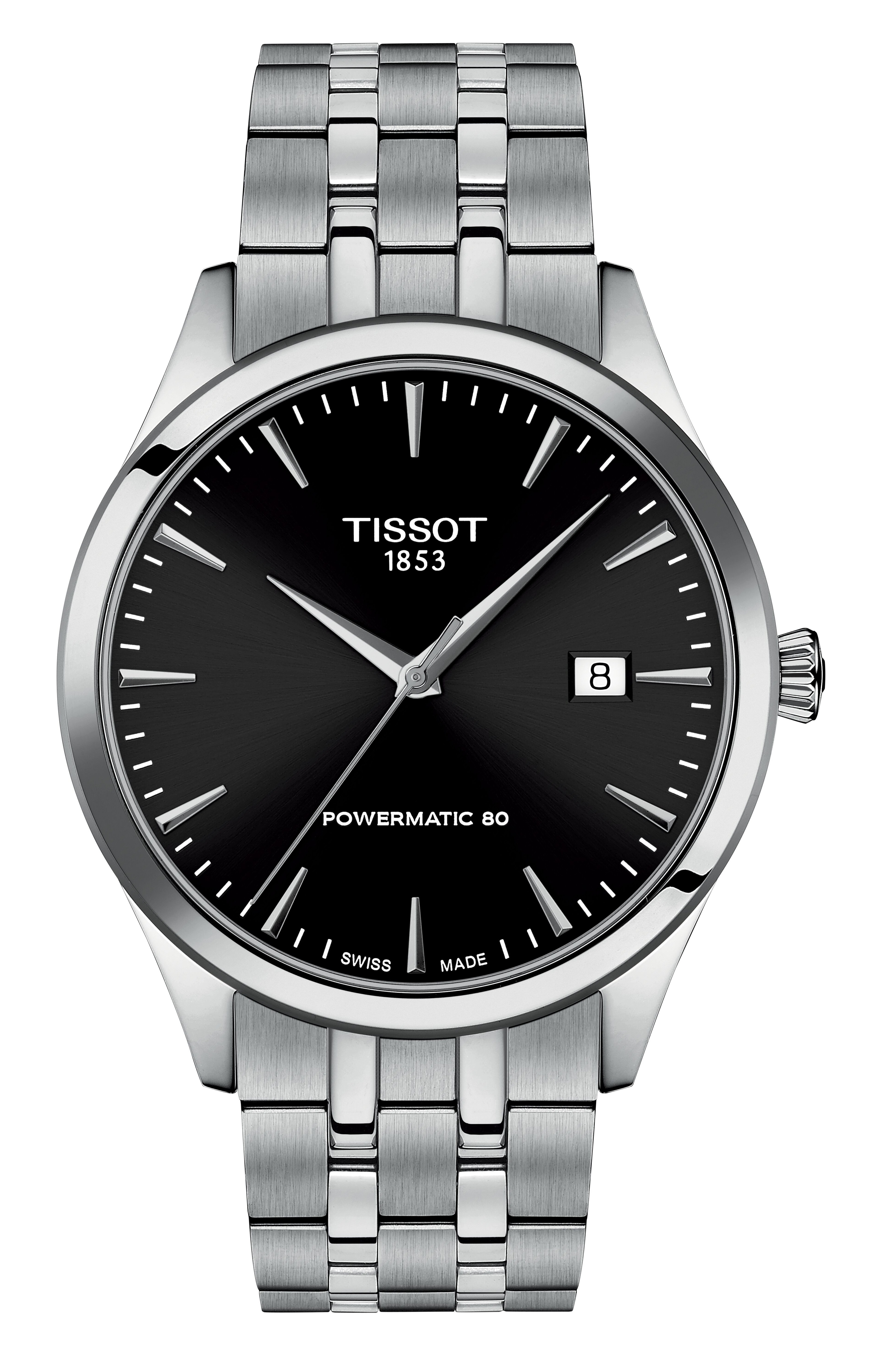 Tissot Herren Armbanduhr T158.407.11.051.00 Classic Dream 40 mm Powermatic 80 Edelstahl