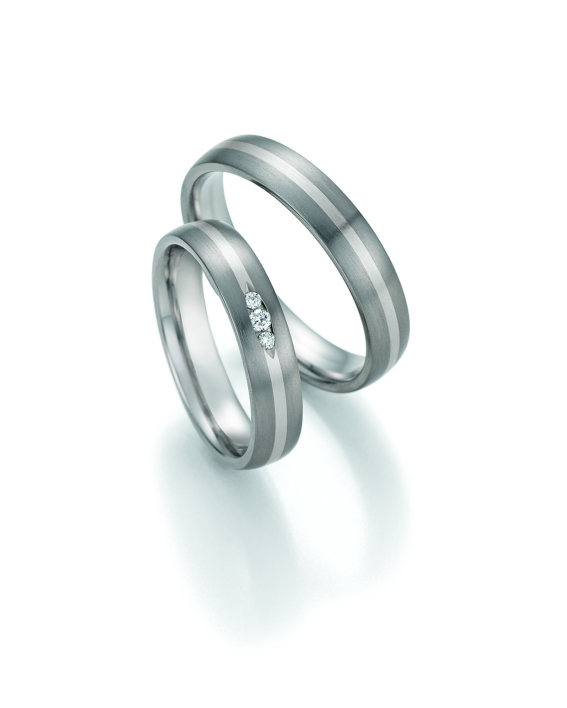 Eheringe Trauringe White Style Titan Gold Starlight 78-10090 / 78-10100