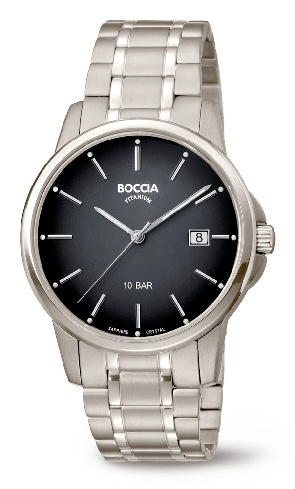 Boccia Herren Armbanduhr Classic 3633-07 Titan