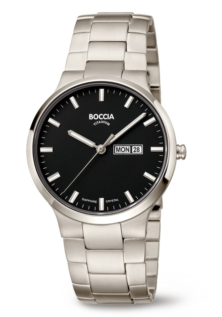 Boccia Herren Armbanduhr 3649-03 Titan Classic