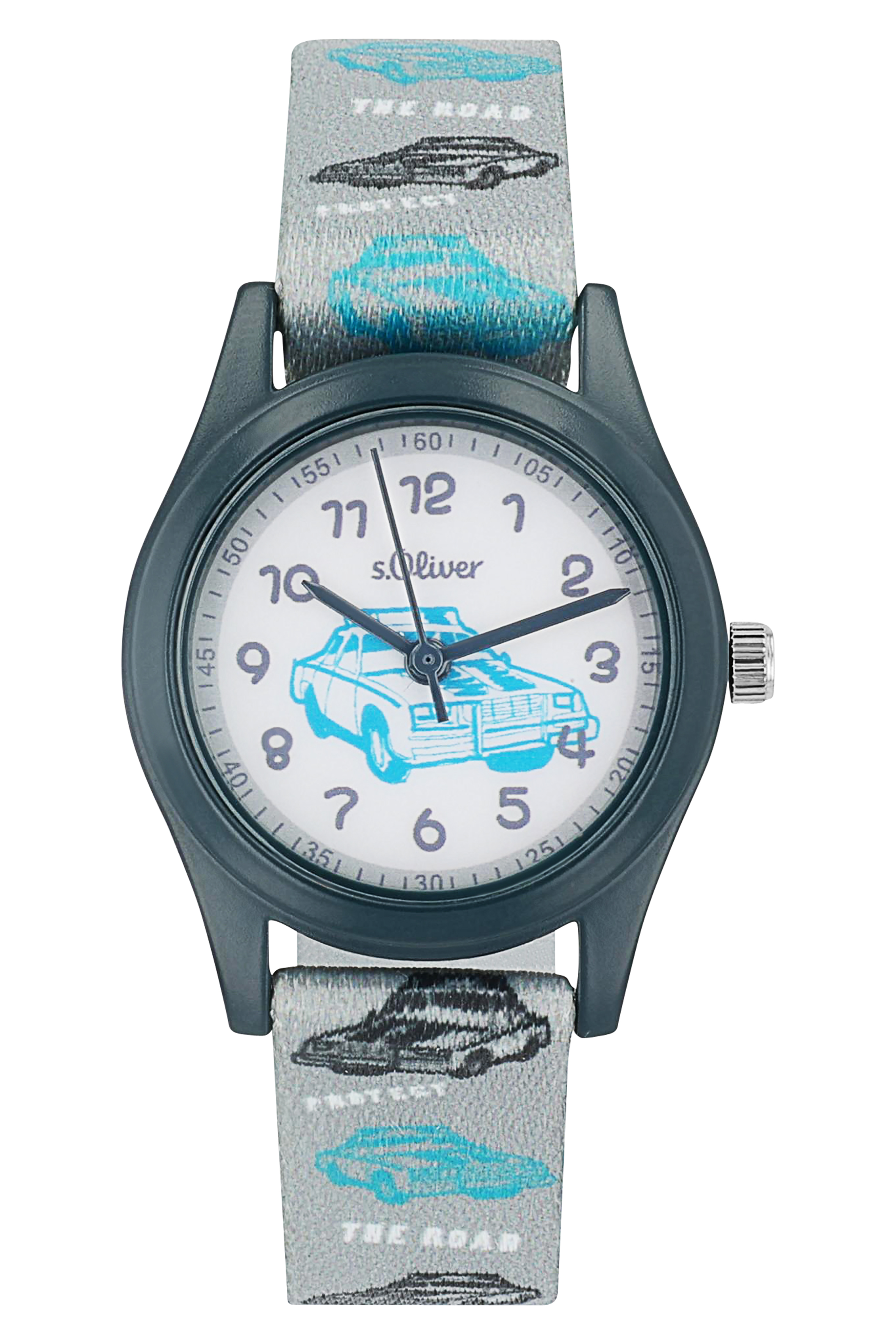 s.Oliver Jungen Armbanduhr 2039526 Textilband Autoprint