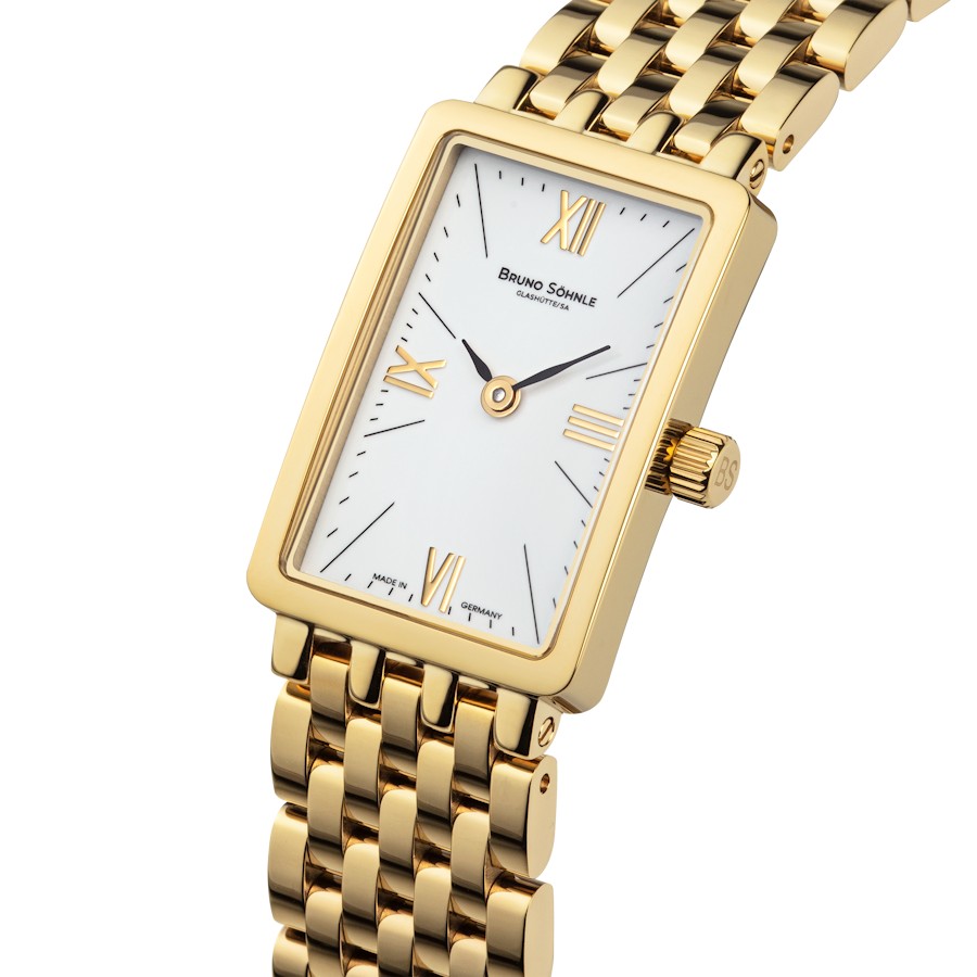 Bruno Söhnle Damen Armbanduhr La Traviata 17-13195-972 Edelstahl IP Gold
