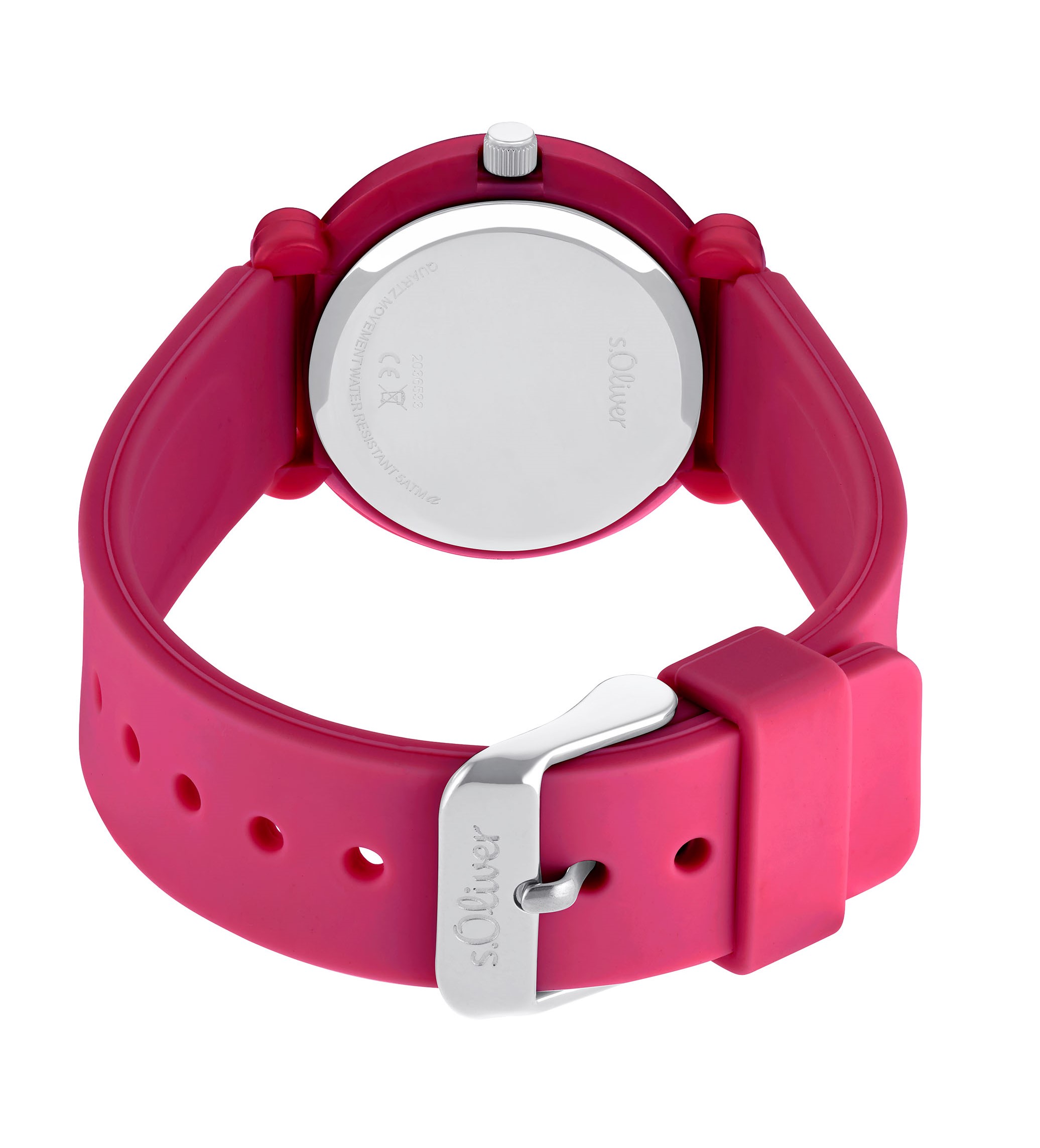 s.Oliver Kids Armbanduhr 2036533 Kunststoff Silikon pink