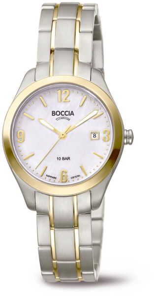 Boccia Damen Armbanduhr 3317-03 Style bicolor