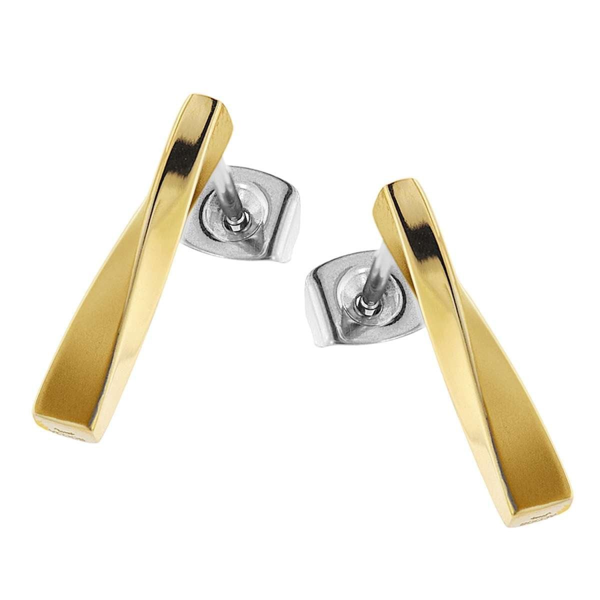Boccia Damen Ohrstecker 05035-05 Reintitan goldplattiert