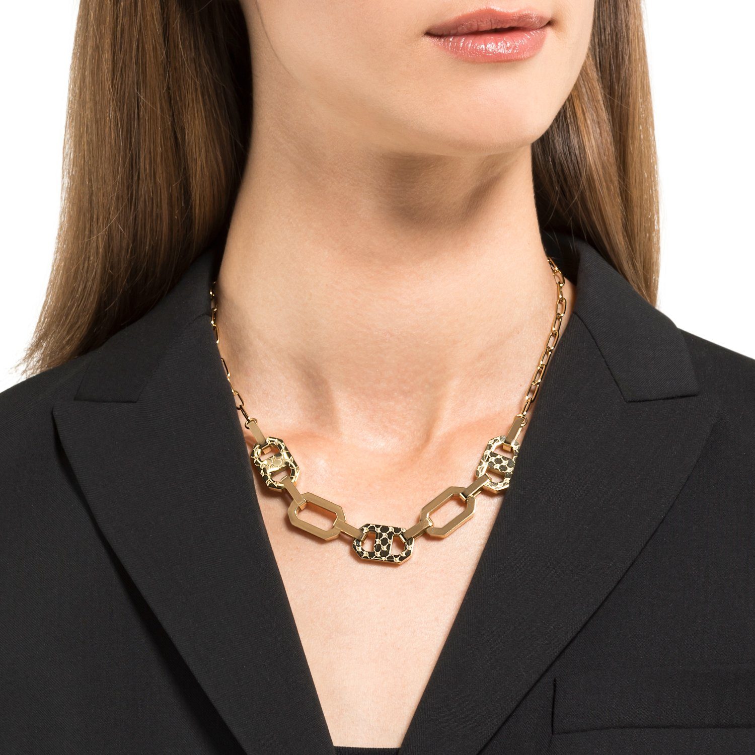 JOOP! Damen Halskette 2035033 Edelstahl gelbgold IP