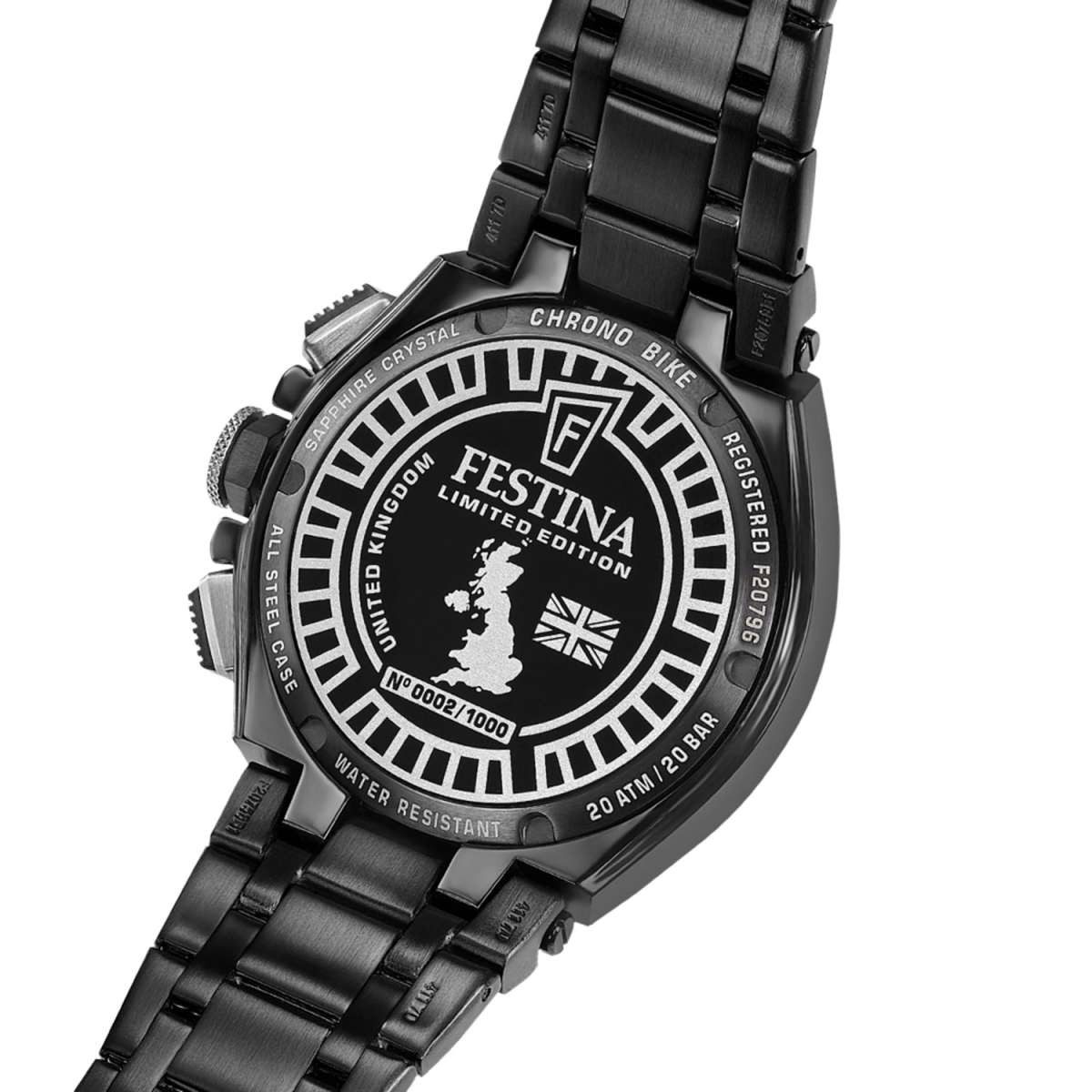 Festina Herren Armbanduhr F20796/1 Chrono Bike UK Limited Edition Edelstahl