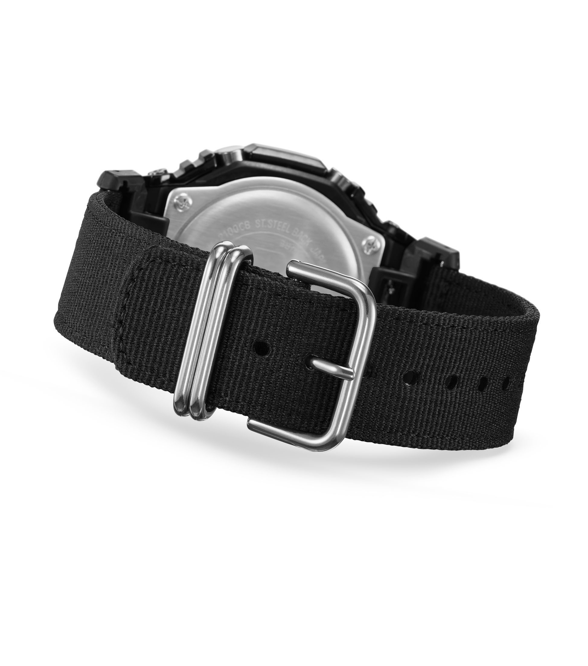 Casio Herren Armbanduhr G-Shock GM-2100CB-1AER Textilband schwarz analog digital