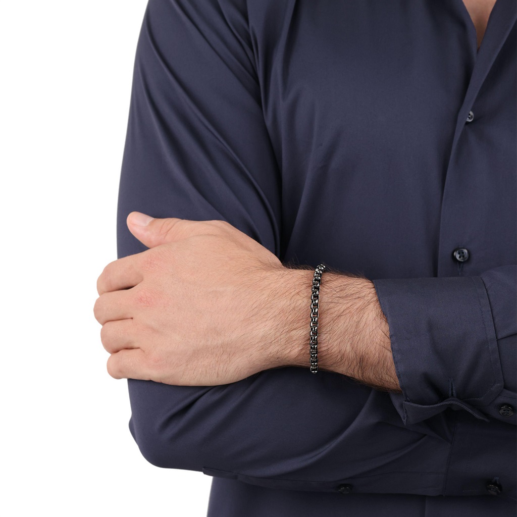 Joop! Herren Armband 2040565 Edelstahl IP Gun