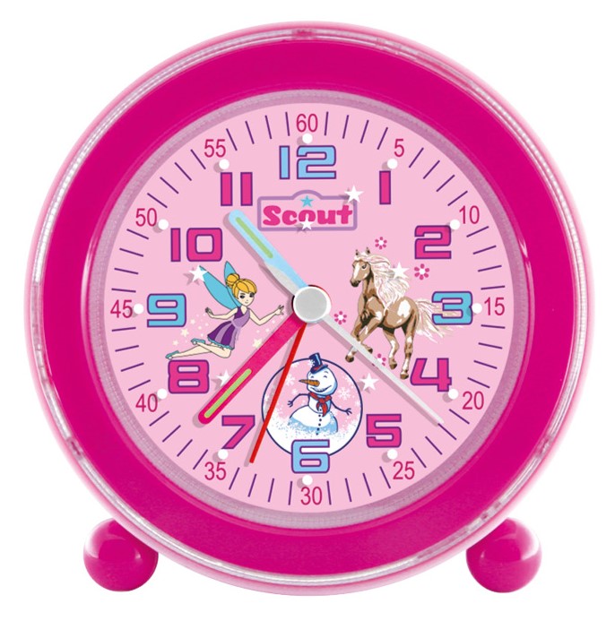 Scout Kinder Wecker 280001038 NightLight Pferd Elfe Schneemann