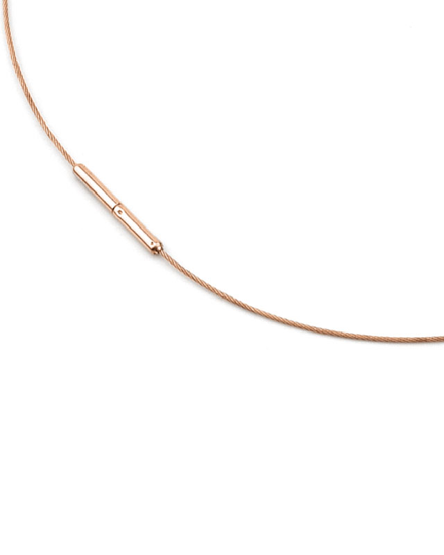Boccia Collier 0802-03 Edelstahl Titan roségold IP