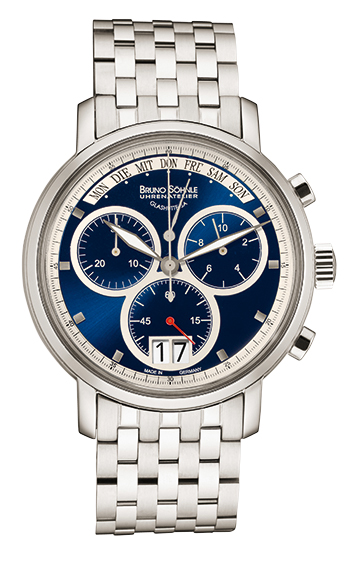 Bruno Söhnle Herren Armbanduhr 17-13143-342 Marcato Chronograph Edelstahl