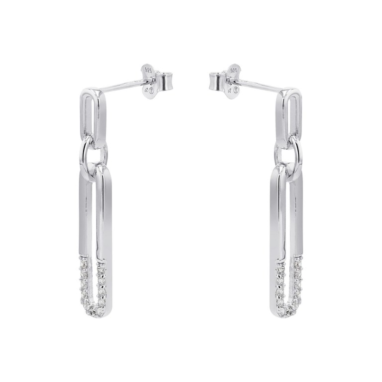 Tom Tailor Damen Ohrhänger 2100560 Silber 925 synth. Zirkonia
