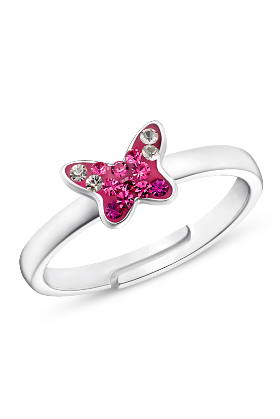 Prinzessin Lillifee Ring 2033999 Schmetterling Silber 925/- Preciosa pink