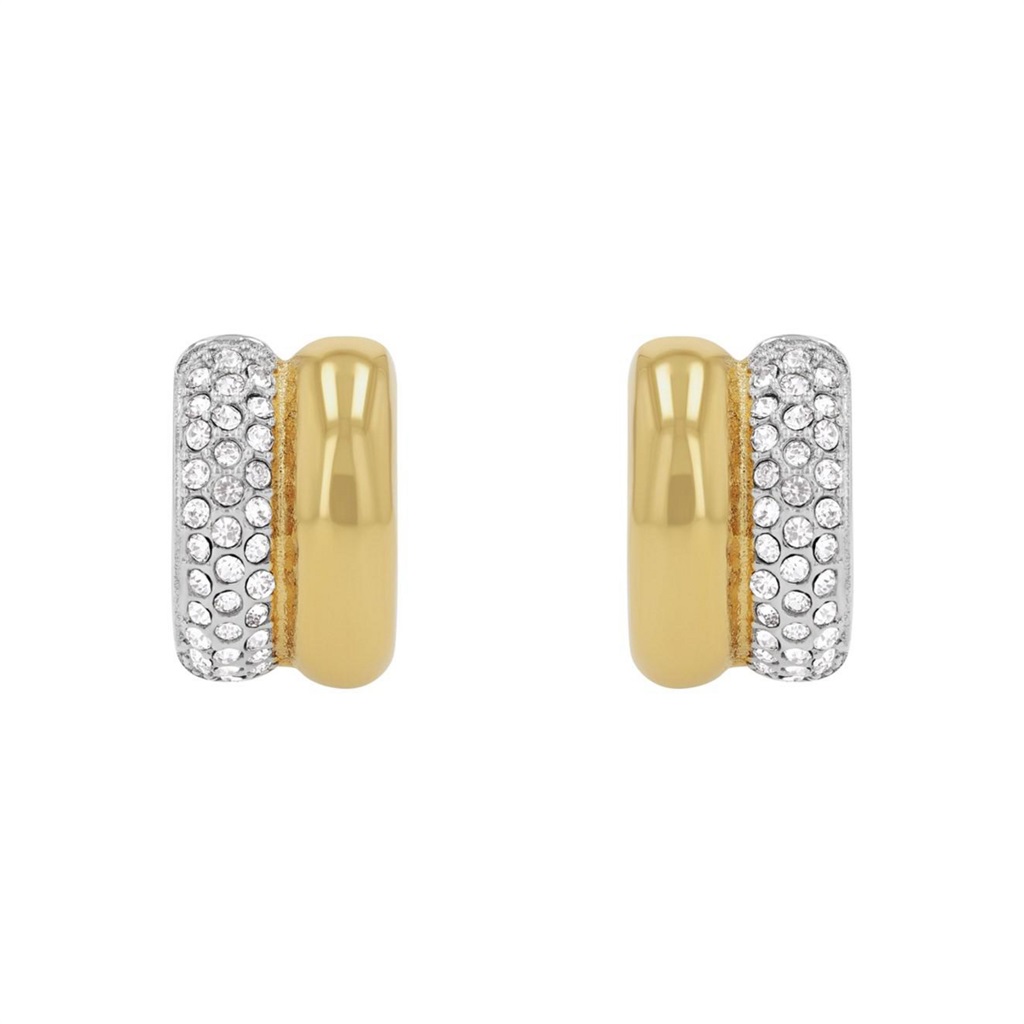 JOOP! Damen Creolen 2040538 Edelstahl bicolor synt. Zirkonia