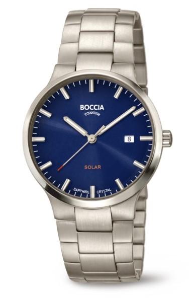 Boccia Herren Armbanduhr 3652-02 Titan Solar