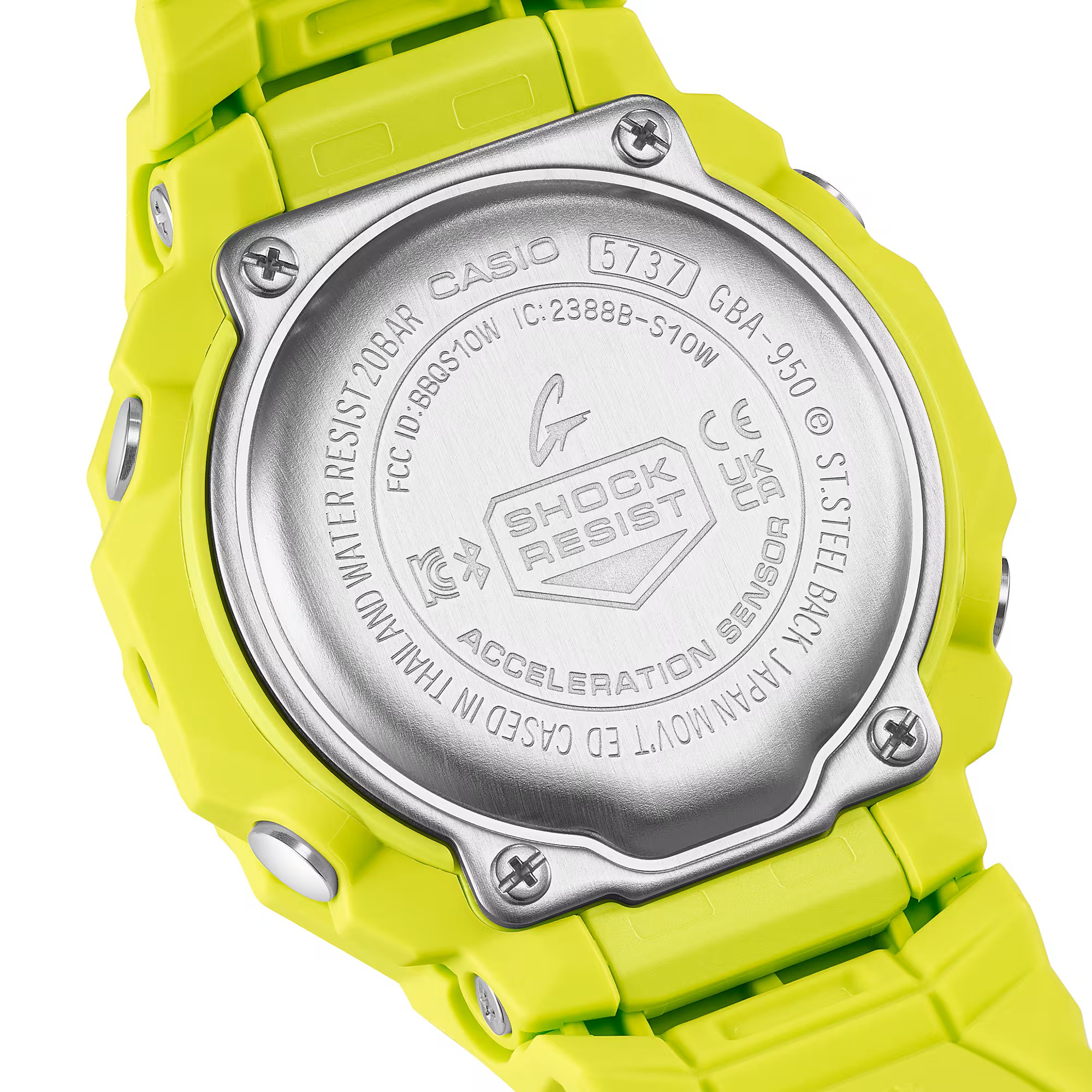 Casio G-Shock GBA-950-9A3ER G-SQUAD Bluetooth analog-digital neongelb