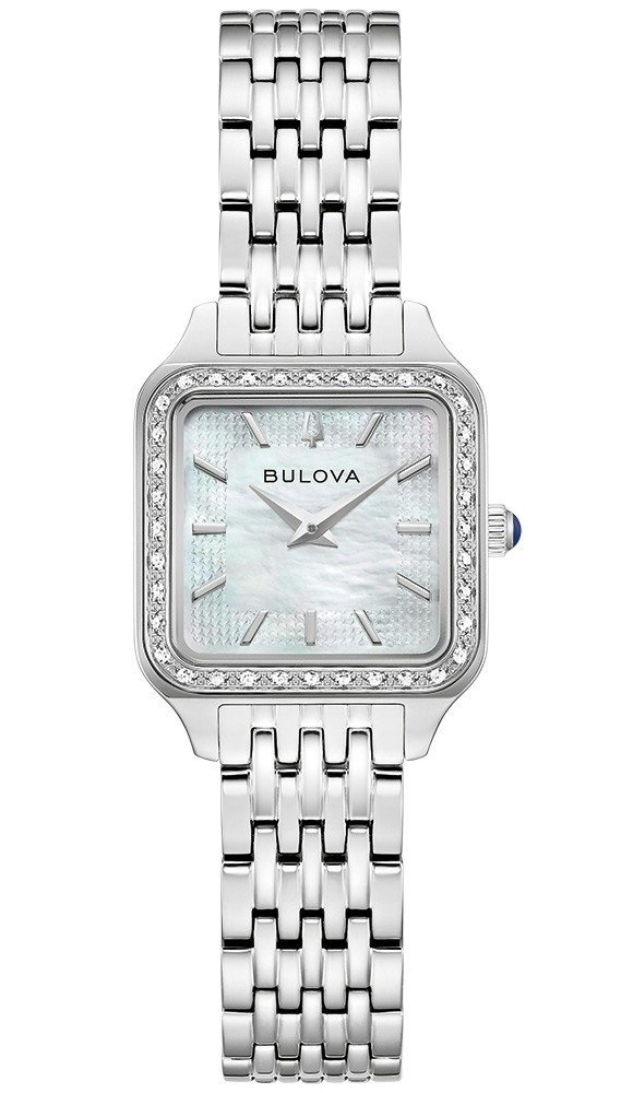 Bulova Damen Armbanduhr 96R256 Classic Edelstahl mit Diamanten
