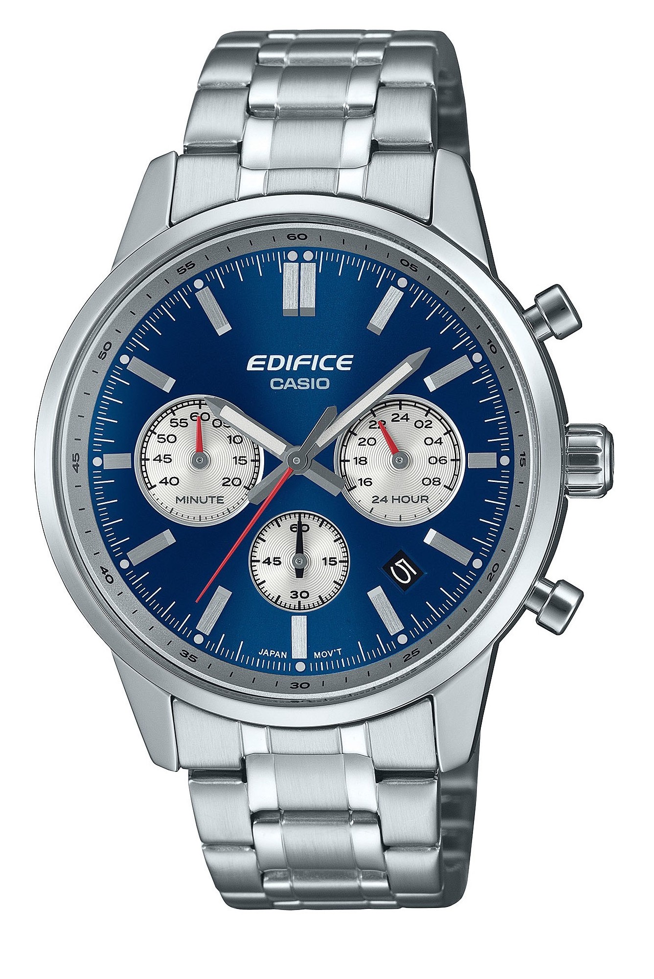 Casio Herren Armbanduhr Edifice EFR-575D-2AEF Chronograph Edelstahl