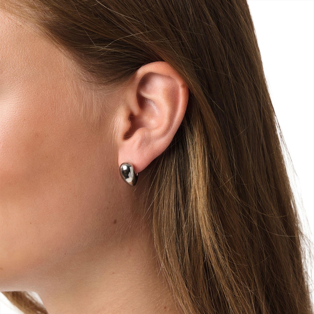 Tom Tailor Damen Creolen 2101824 Edelstahl im stilvollen Herzdesign