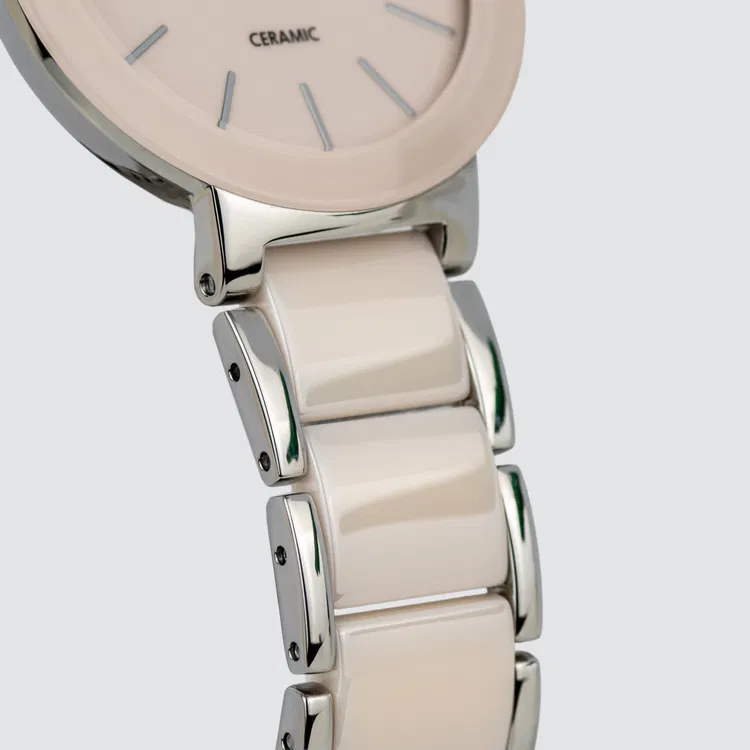 Jacques Lemans Damen Armbanduhr Monaco 42-7X Edelstahl Keramik rosé