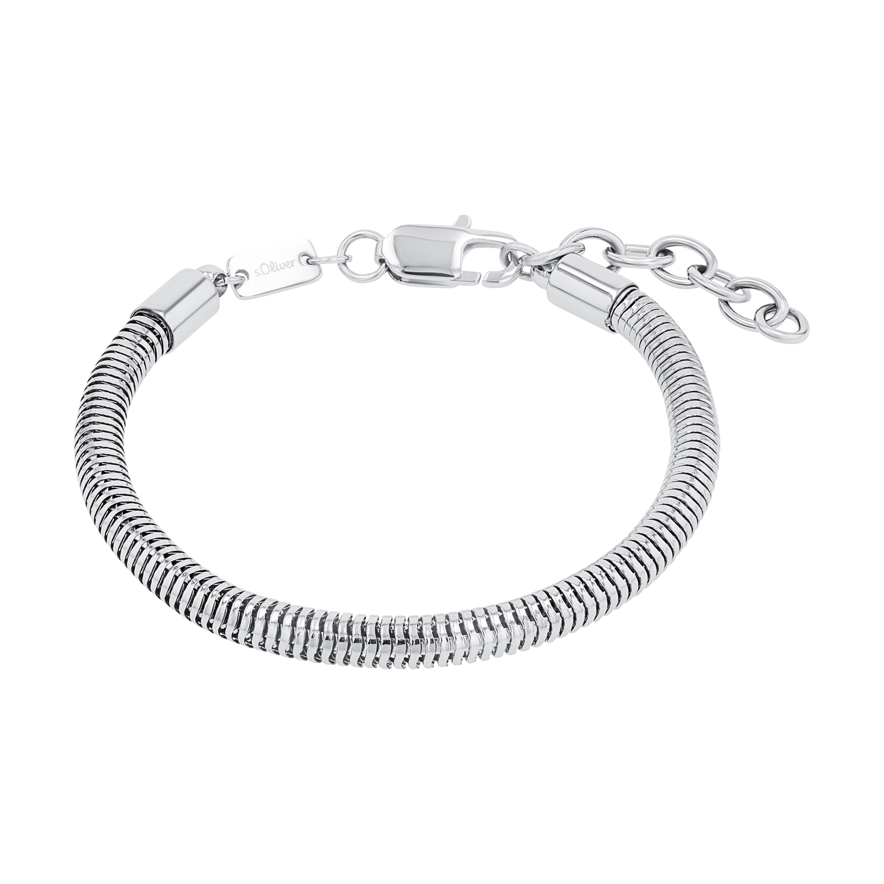 s.Oliver Herren Armband 2039743 Edelstahl Schlangengliederung