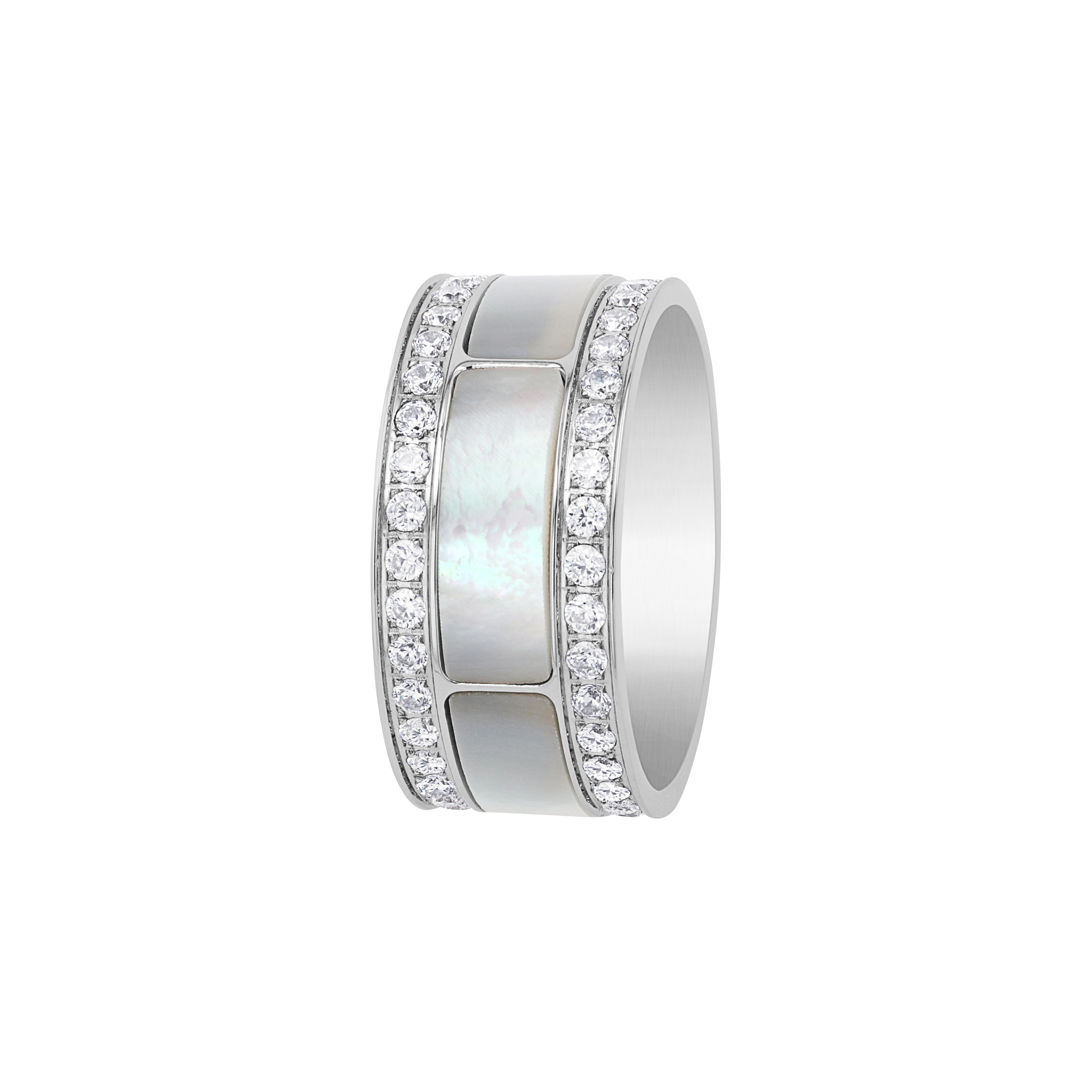 JOOP! Damen Ring 2039778 2039779 2039780 Edelstahl Perlmutt synth. Zirkonia