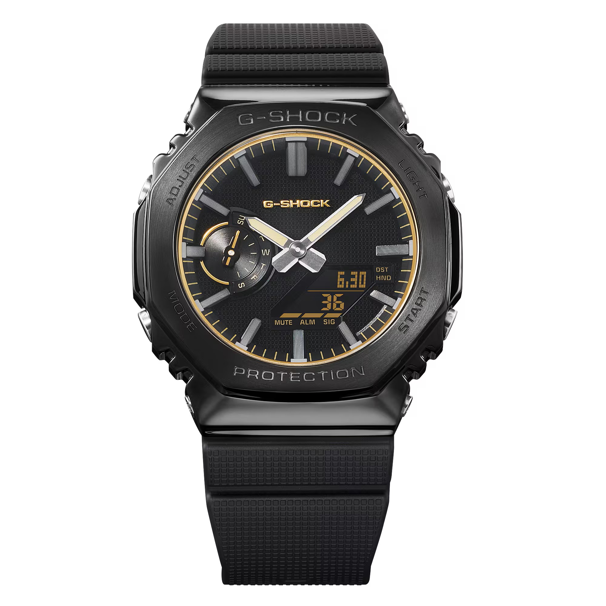 Casio Herren Armbanduhr G-Shock GM-2100LXB-1A9ER Lux Black analog digital