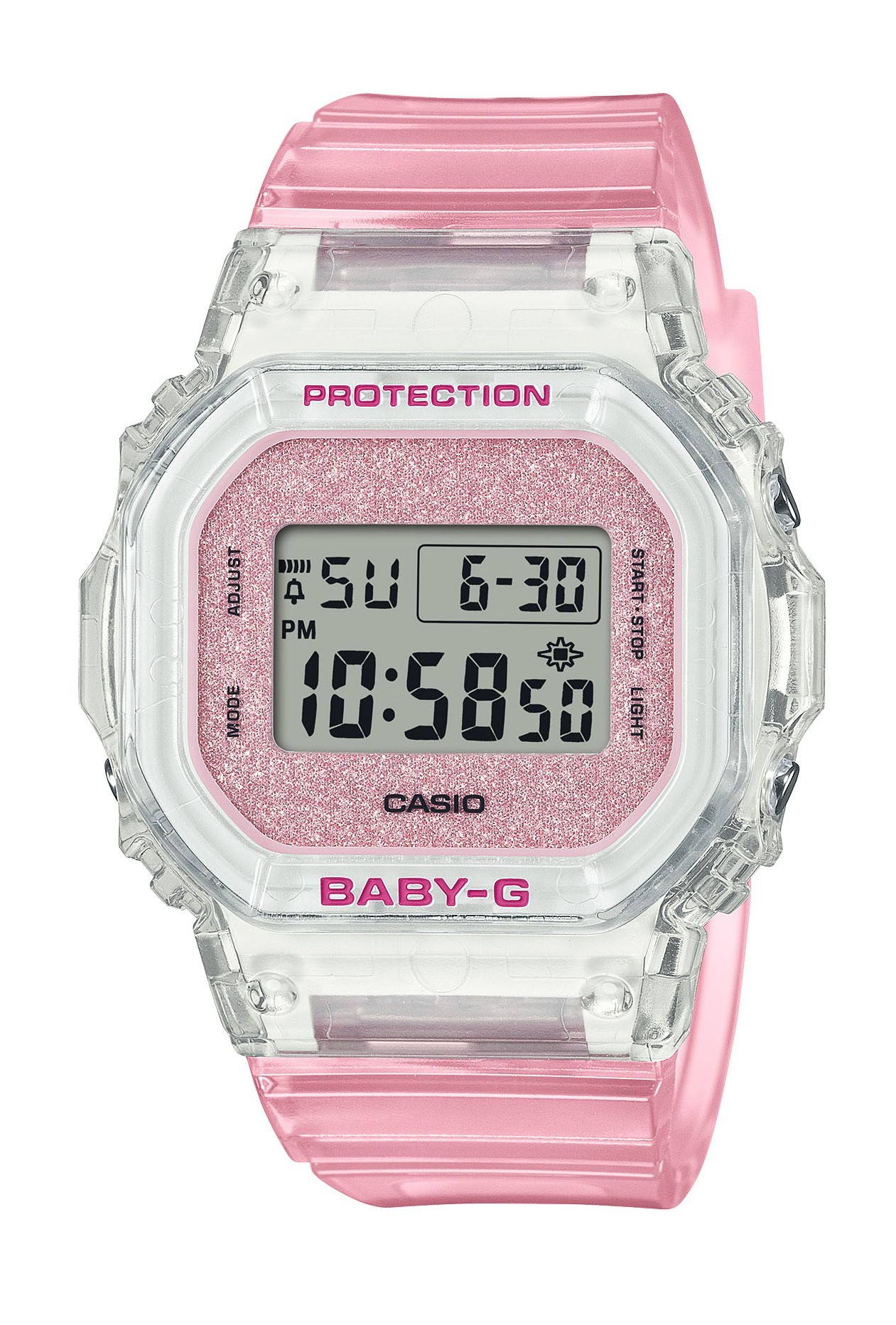 Casio Damen Armbanduhr BGD-565GC-4ER BABY-G Glitter rosa 