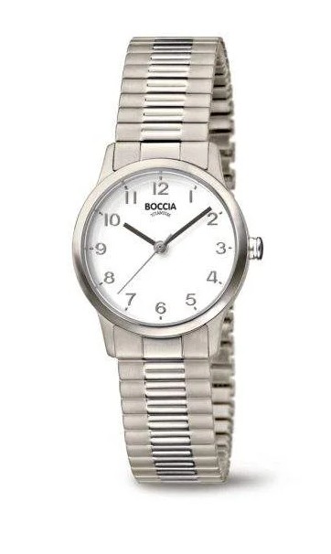 Boccia Damen Armbanduhr 3318-01 Classic Titan Zugband