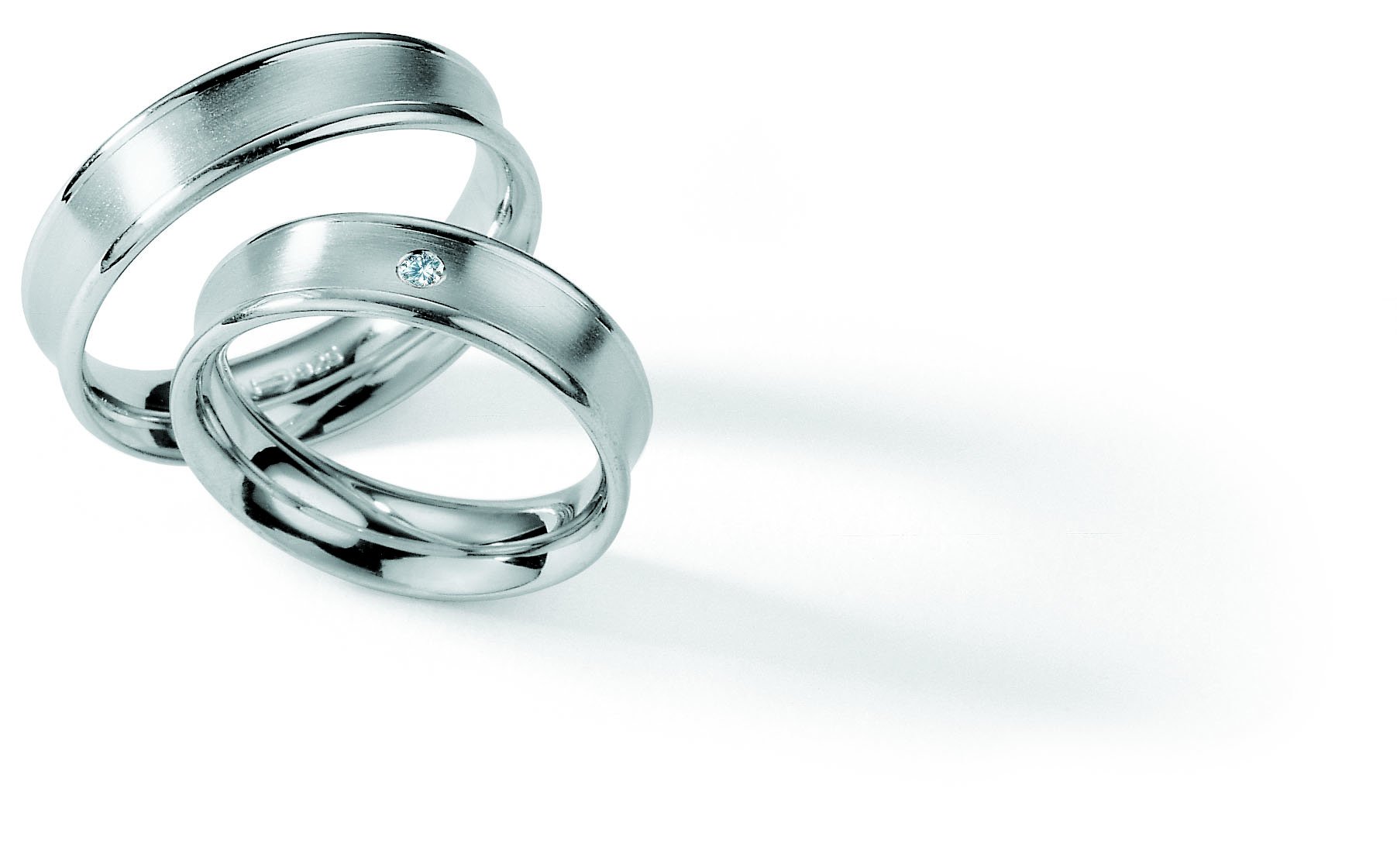 Eheringe Trauringe White Style Silver Brilliance 55-01120 / 55-01120