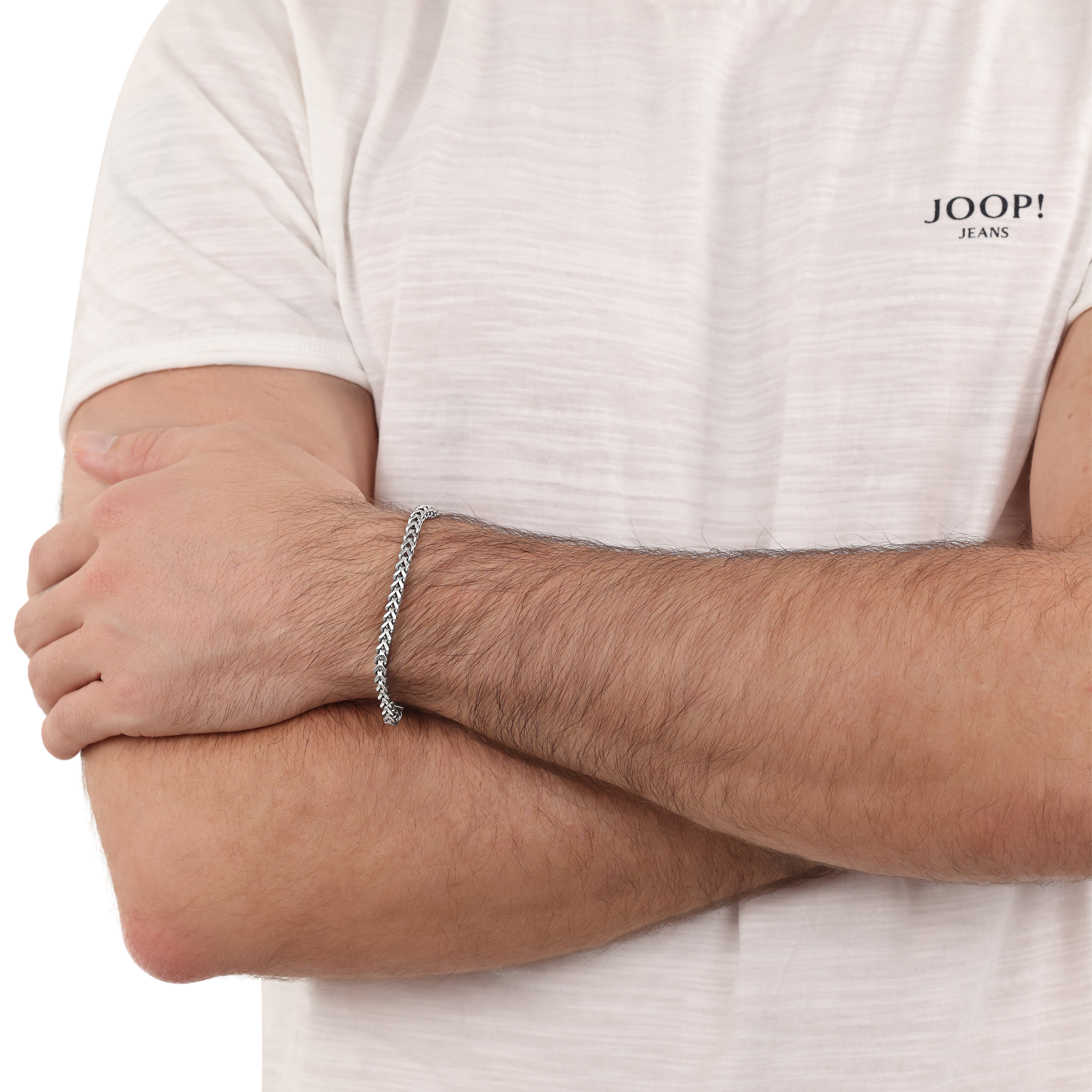 Joop! Herren Armband 2039804 Edelstahl 4kant Panzer matt