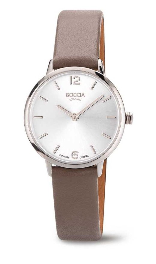 Boccia Damen Armbanduhr Trend 3345-01 Lederband beige vegan
