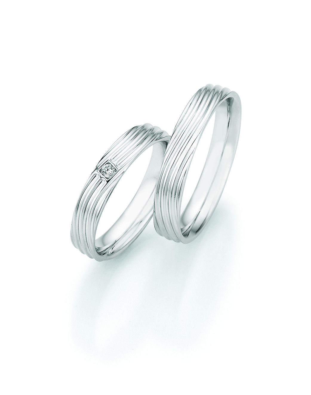 Eheringe Trauringe White Style Silver Legends 55-33030 / 55-33040