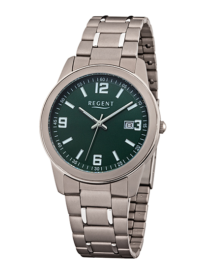 Regent Herren Armbanduhr F-1447 Titan