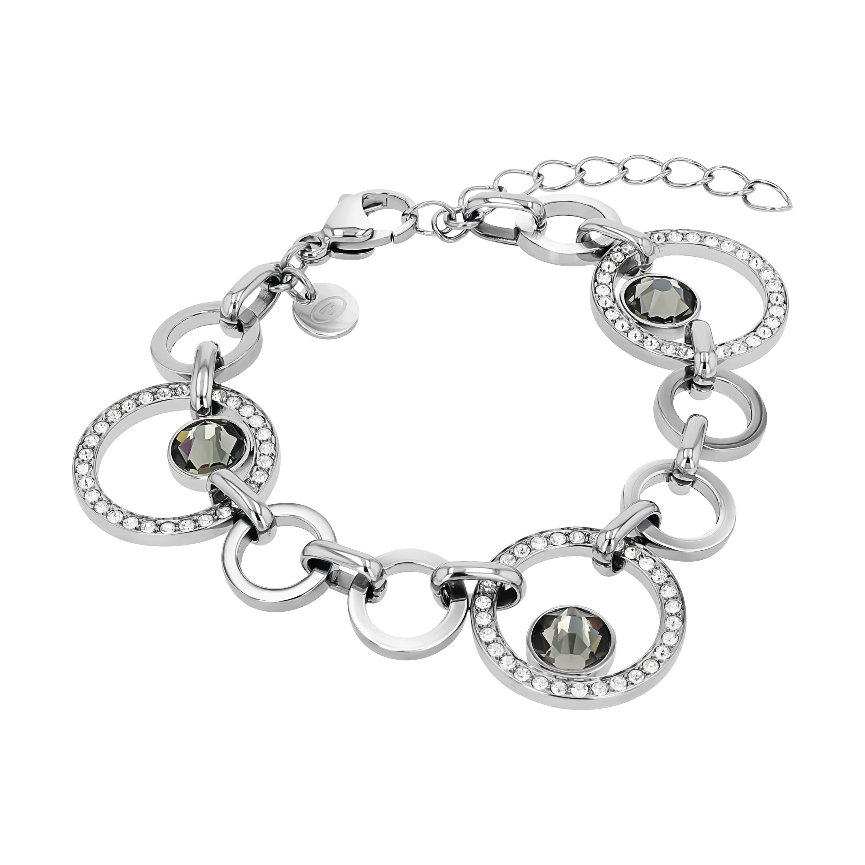 Tom Tailor Damen Armband 2101393 Edelstahl mit Kristallglas-Steinen