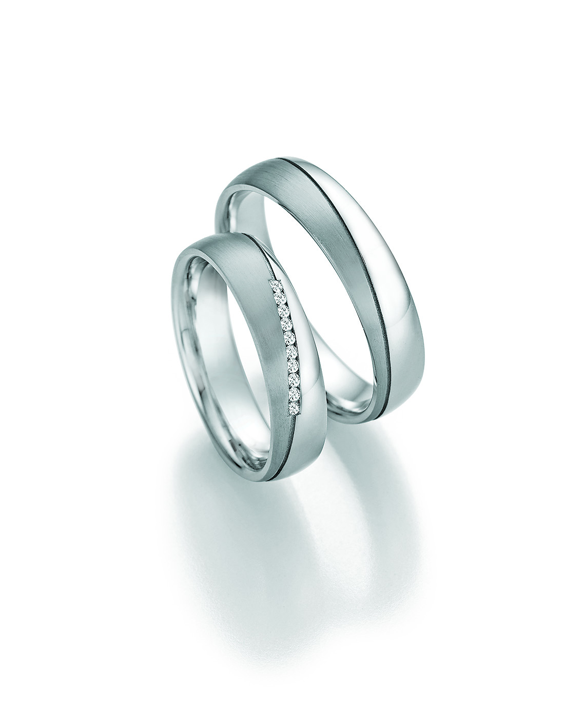 Eheringe Trauringe White Style Silver Dreams Brilliant 55-30170 / 55-30180