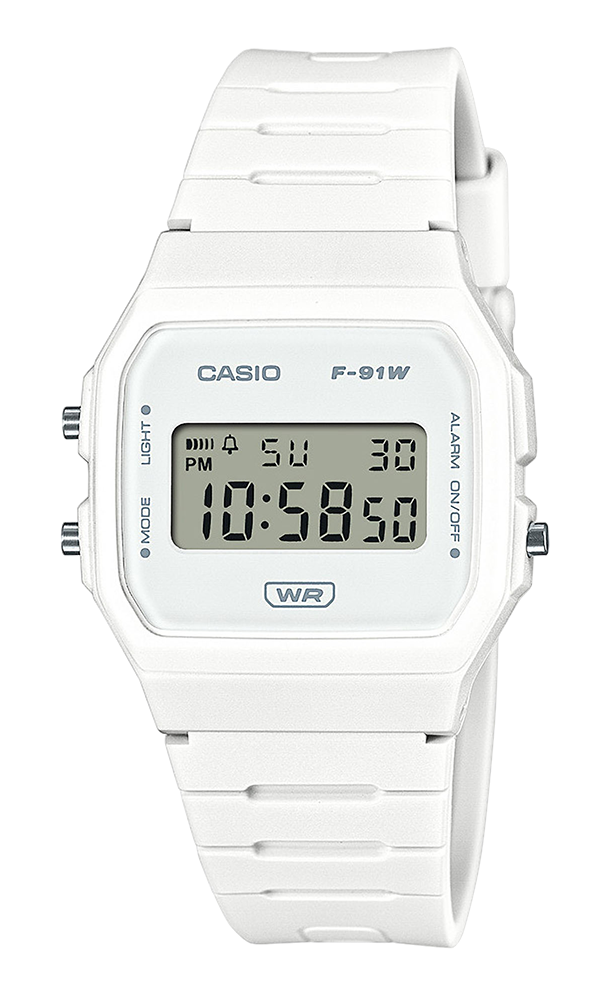 Casio Armbanduhr F-91WB-7AEF digital weiß