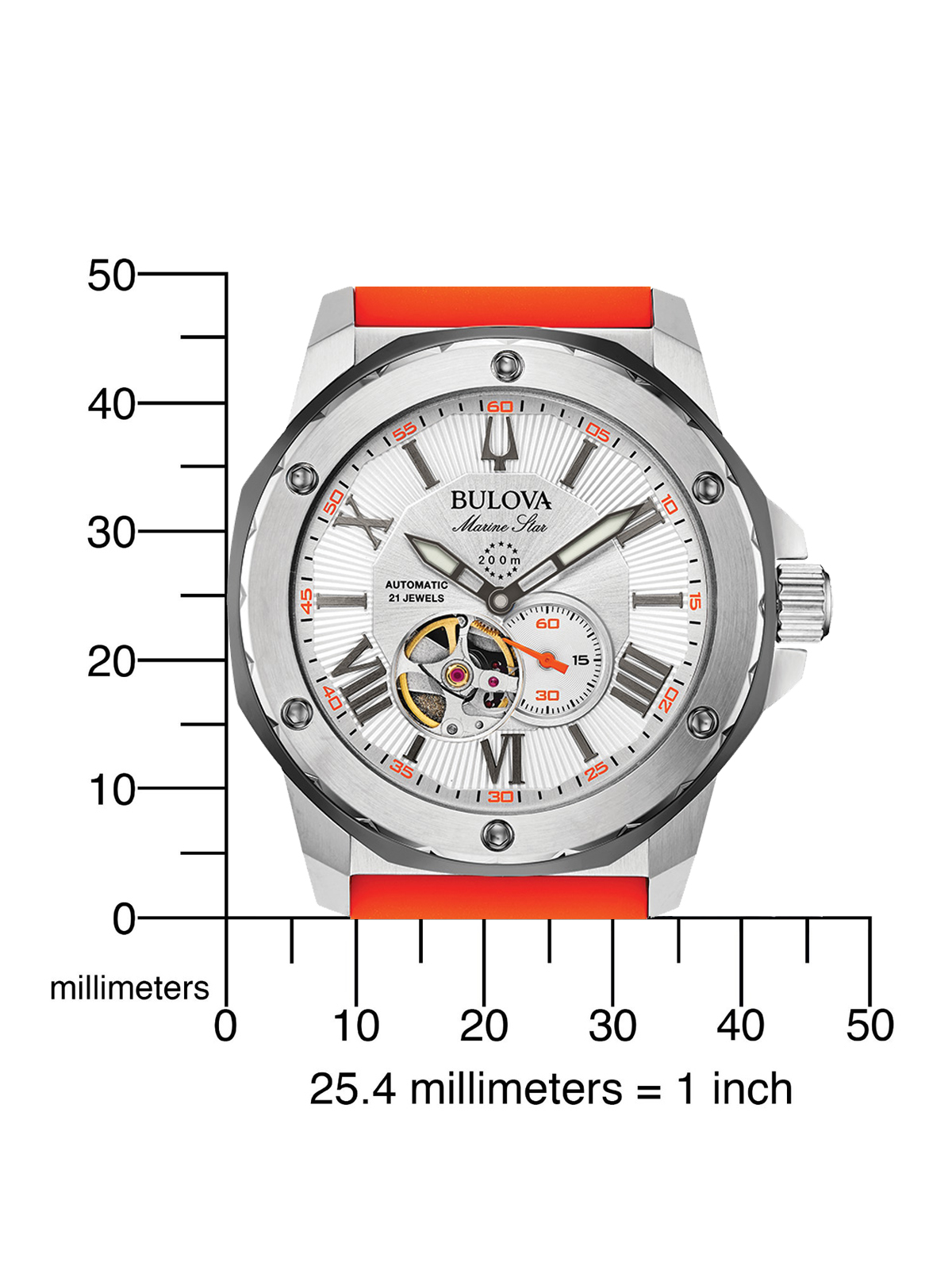 Bulova Herren Armbanduhr 98A226 Marine Star Automatik