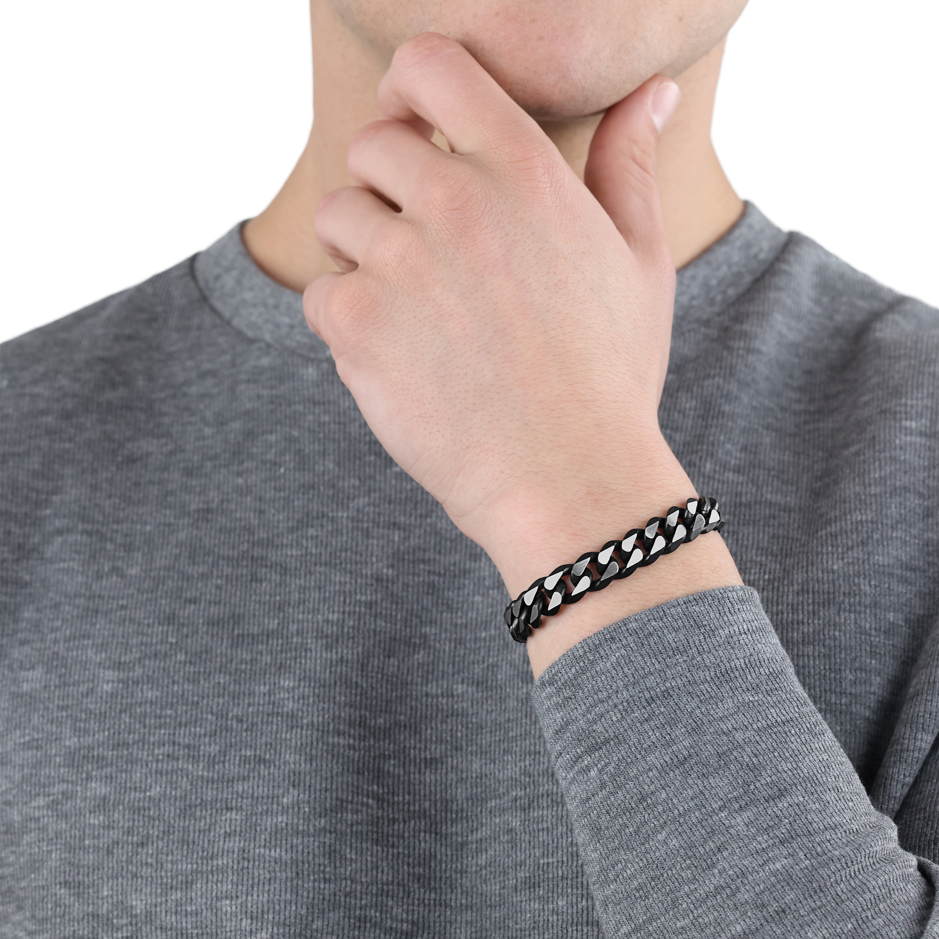 s.Oliver Herren Armband 9954490 Edelstahl black