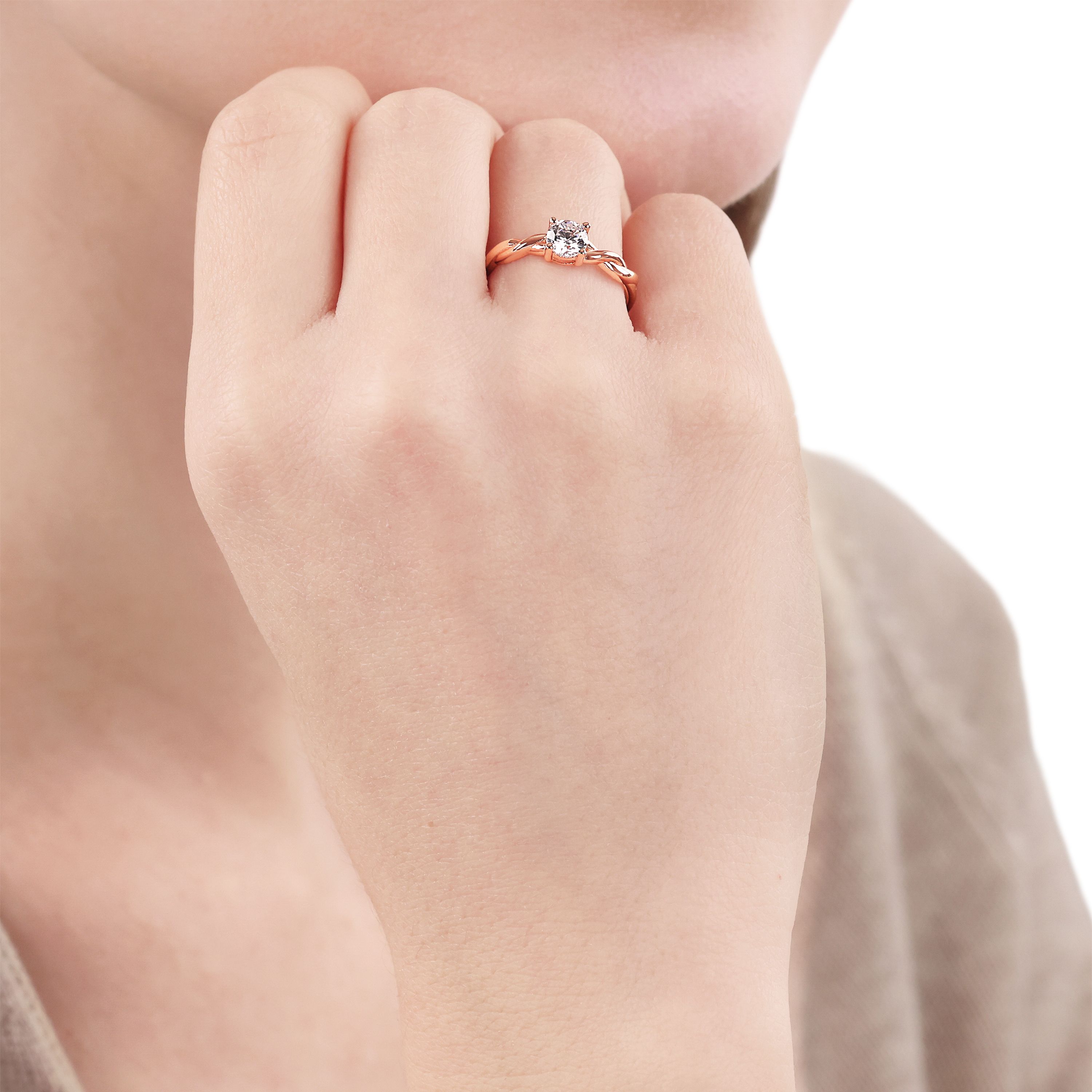 Tom Tailor Damen Ring 2101314 2101315 2101316 2101317 Silber rosévergoldet mit  synth. Zirkonia